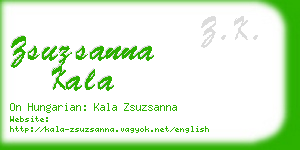 zsuzsanna kala business card